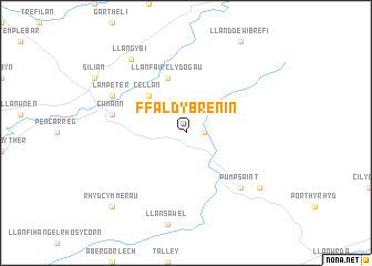 map of Ffald-y-Brenin