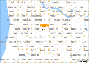 map of Fiães