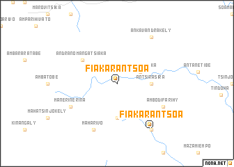 map of Fiakarantsoa