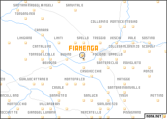 map of Fiamenga