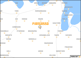 map of Fiangasso