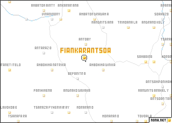 map of Fiankarantsoa