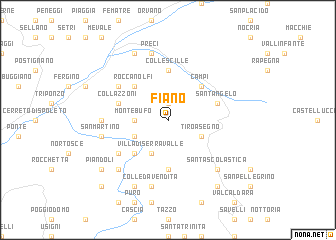 map of Fiano