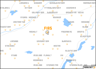 map of Fiås