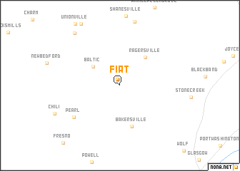 map of Fiat