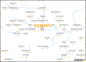 map of Ficăreşti