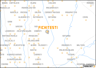 map of Fichiteşti