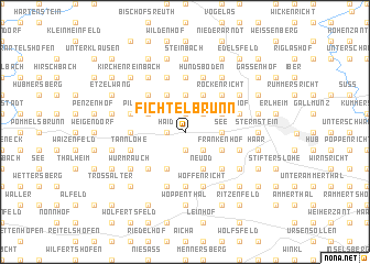 map of Fichtelbrunn