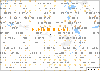 map of Fichtenhainichen