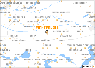 map of Fichtenwall