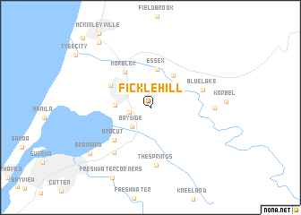 map of Fickle Hill