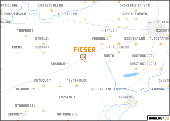 map of Ficsér