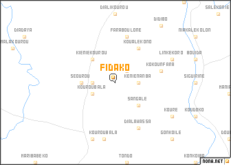 map of Fidako