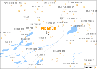 map of Fiddaun