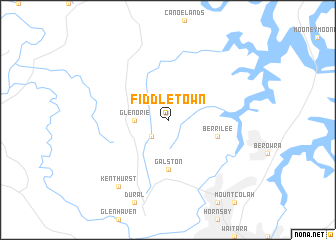 map of Fiddletown