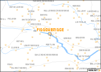 map of Fiddow Bridge