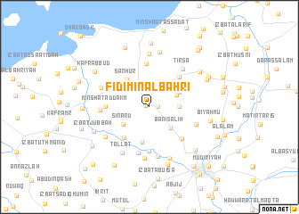 map of Fidīmīn al Baḩrī