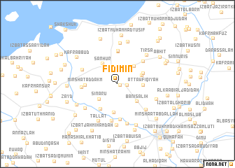 map of Fidīmīn