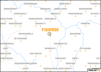 map of Fidirana