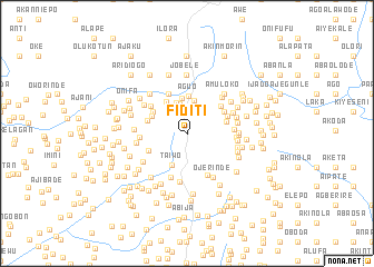 map of Fiditi