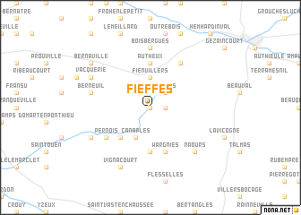 map of Fieffes