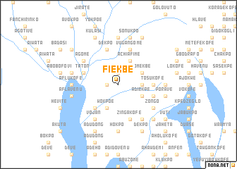 map of Fiekbe