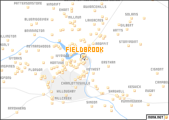 map of Fieldbrook