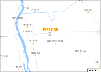 map of Fieldon