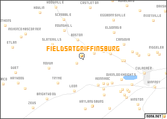 map of Fields At Griffinsburg