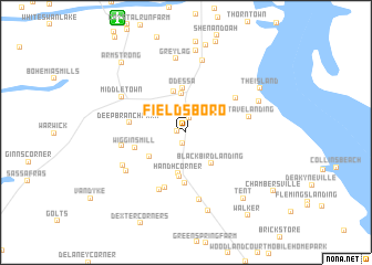 map of Fieldsboro