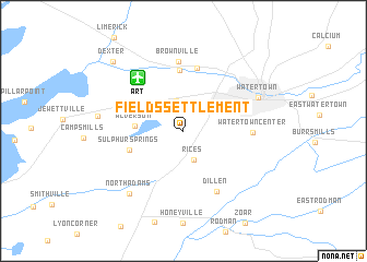 map of Fields Settlement