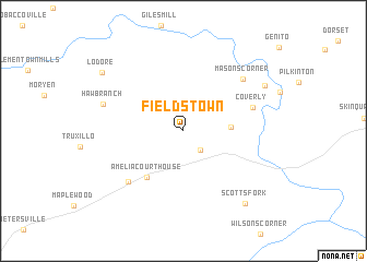 map of Fieldstown