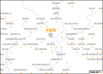 map of Fieni