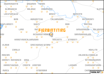 map of Fierbinţi-Tîrg