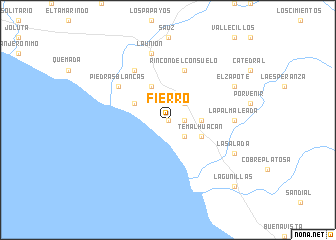map of Fierro