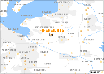 map of Fife Heights