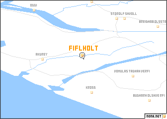 map of Fíflholt