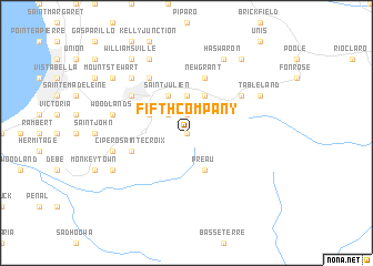 map of Fifth Company