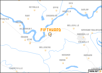 map of Fifth Ward