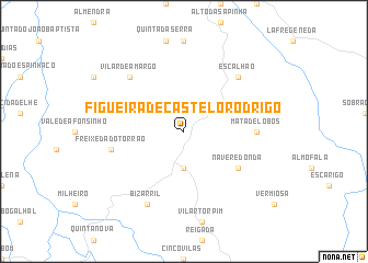 map of Figueira de Castelo Rodrigo