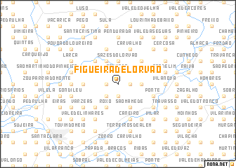 map of Figueira de Lorvão