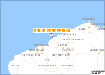 map of Figueiras de Baixo