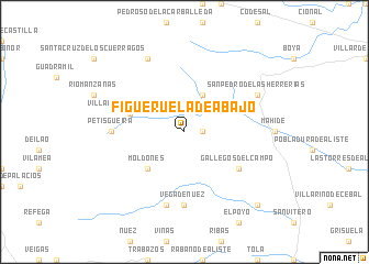 map of Figueruela de Abajo