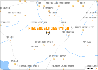 map of Figueruela de Sayago