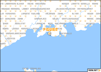 map of Figuier