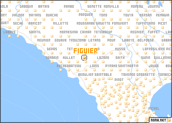 map of Figuier
