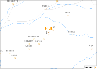 map of Fiji