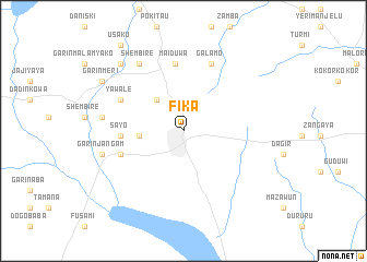 map of Fika