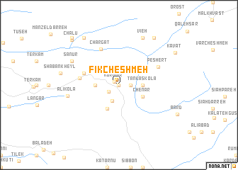 map of Fīk Cheshmeh