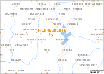 map of Fila Aguacate